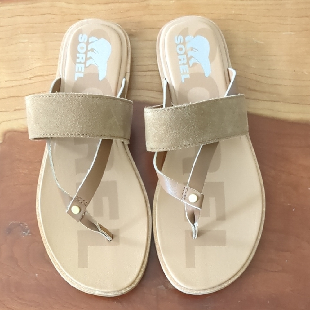 Sorel Women's Brown and Tan Sandals